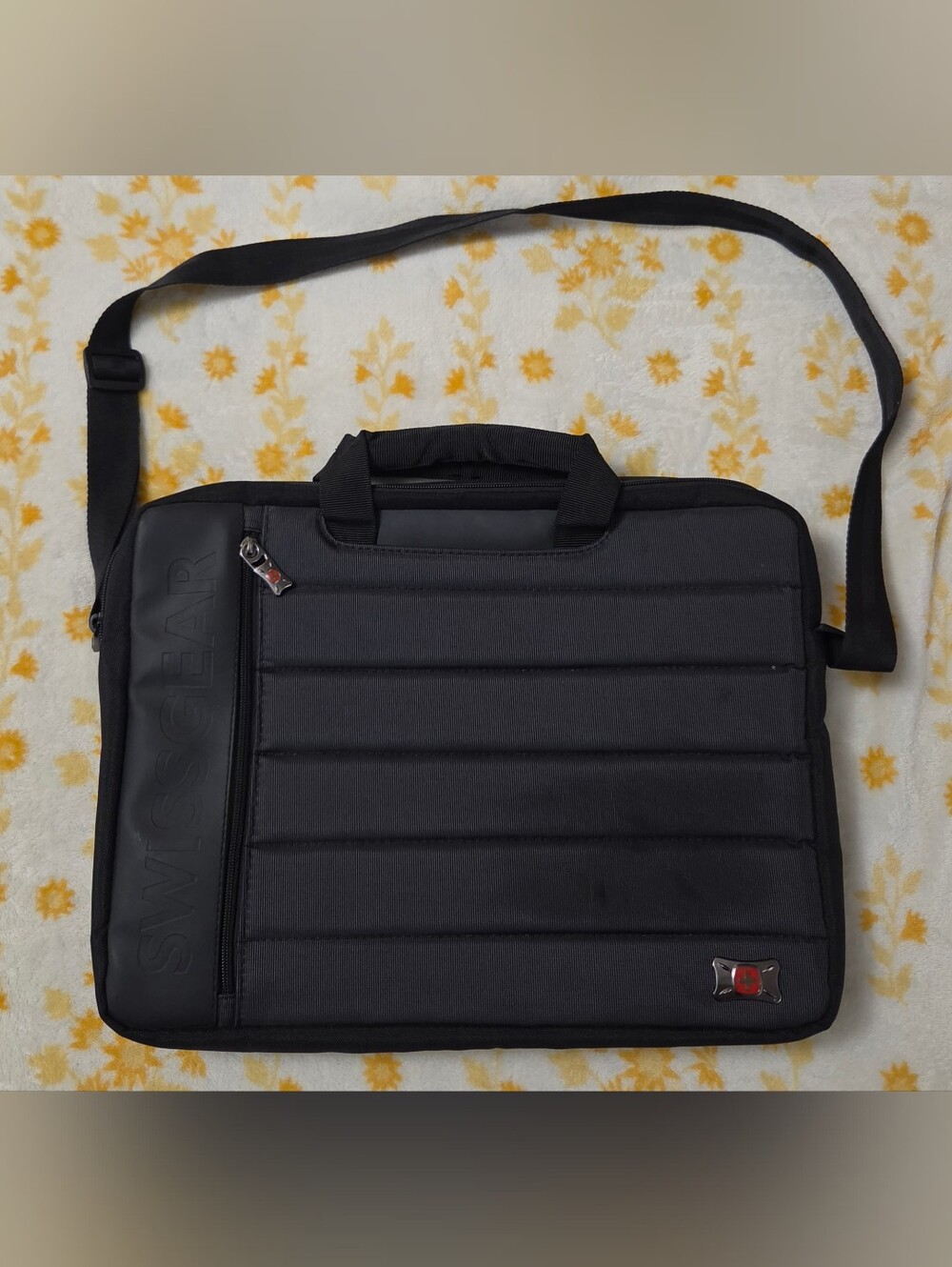SwissGear Anthem 17" Laptop Slimcase Bag Messenger Shoulder Briefcase Black